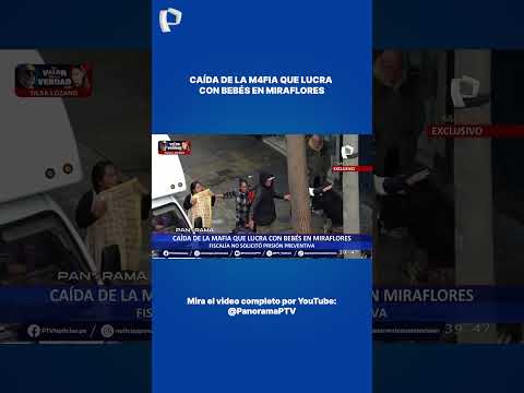 Caída de una red cr1minal que explot4ba a bebés y niños en la Av. Larco...