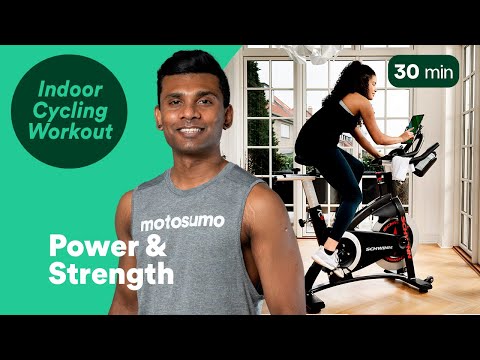 30 Minute Strength & Power Indoor Cycling Workout | Motosumo