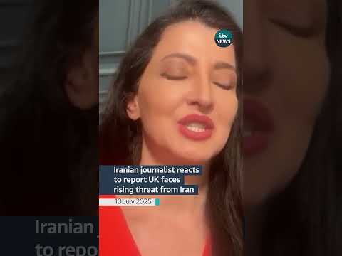 Iranian journalist Sima Sabet reacts to a report saying the UK faces a rising from Iran #itvnews