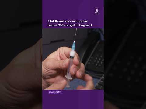 Child vaccine uptake below 95% target