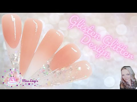 Simple & Elegant Nail Design - Miss Lucy's Glitter Subs - May 2021 - Bridal Nails - Glisten Glitter