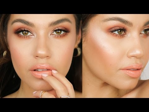 GRWM Peach Spring Makeup Tutorial | Jlo Glow Makeup | ABH Modern Renaissance Palette | Eman - UCaZZh0mI6NoGTlmeI6dbP7Q