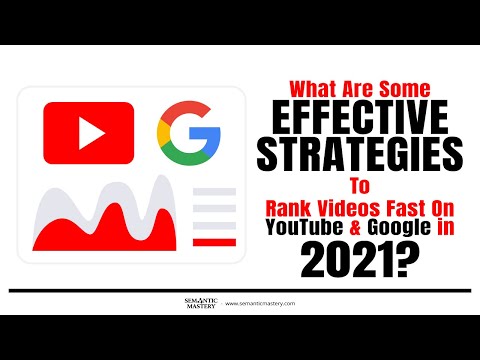 What Are Some Effective Strategies To Rank Videos Fast On YouTube And Google in 2021?