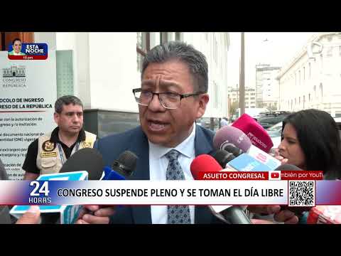 Congreso suspende Pleno y se toman el día libre