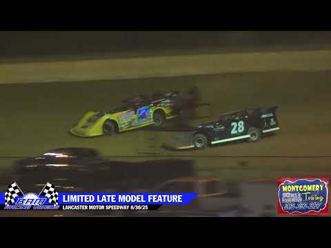 Limited Late Model Feature - Lancaster Motor Speedway 8/30/25 - dirt track racing video image