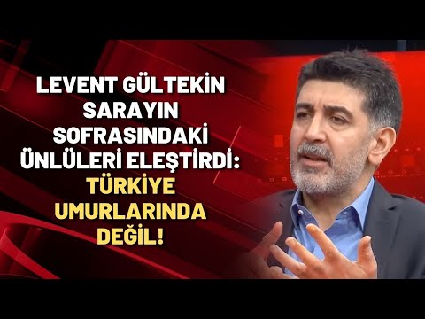 Levent Gültekin sarayın sofrasındaki ünlüleri eleştirdi: Türkiye umurlarında değil!