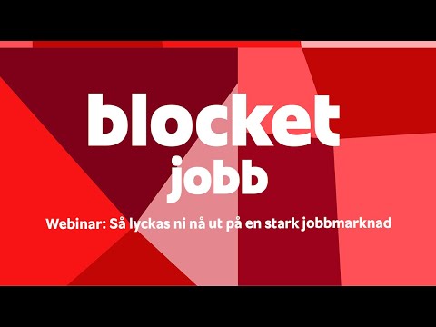 Blocket Jobb webinar: Så lyckas ni nå ut på en stark jobbmarknad
