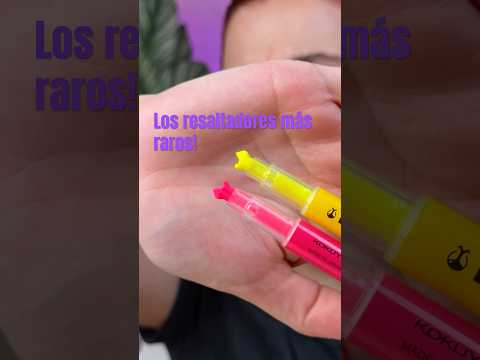 Los RESALTADORES/PLUMONES/MARCATEXTOS más RAROS DE TODOS