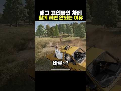 배그 고인물의 차에 함께 타면 안되는 이유