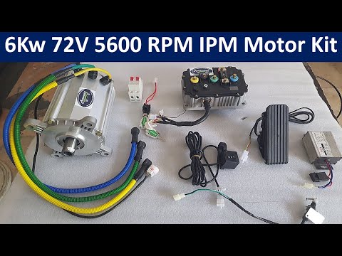6kw 72v PMSM Motor kit | 6Kw IPM Motor | 6kw Motor and controller set | IPM Motor & Controller | EV