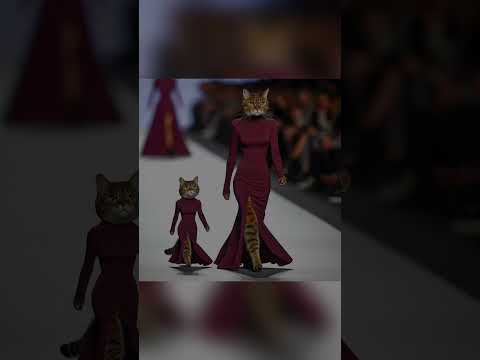 Cats walk on ramp #cat #growupmyaccount #shorts #trending #fyp