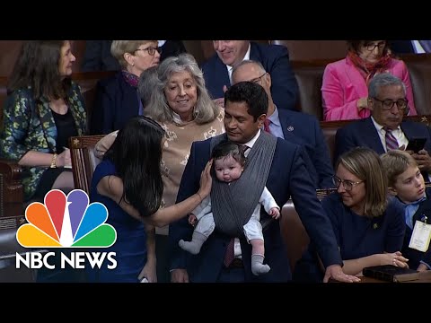 Rep. Jimmy Gomez brings 4-month-old son to House speaker vote