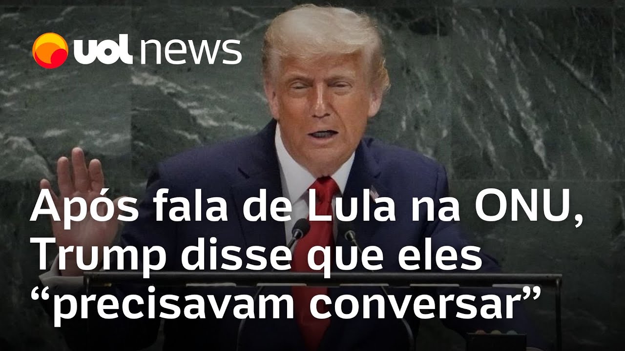 Trump assistiu discurso de Lula de antessala da ONU e após fala disse que precisavam conversar