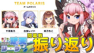 【#雀魂】魂天プロたちと真剣勝負の #魂天リーグ ！　第1節第1試合振り返り枠じゃ！ 【千羽黒乃】