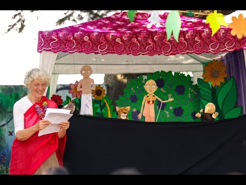 Puppet show depicting the pastime of Sriman Mahaprabhu in the Jarikhanda forest - 2023
