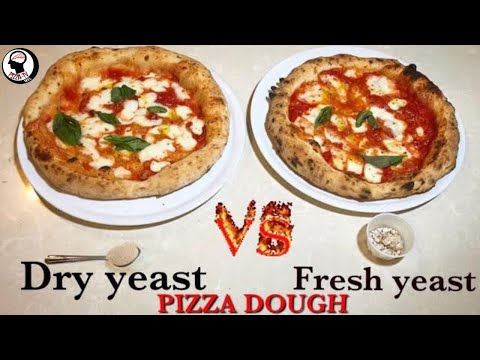 PIZZA DOUGH 2 Best ways FRESH Yeast vs DRY Yeast / Lievito Secco vs Lievito Fresco