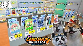 TRIO KOCAK BERSAING MEMBUAT TOKO KARTU POKEMON! - Card Shop Simulator 