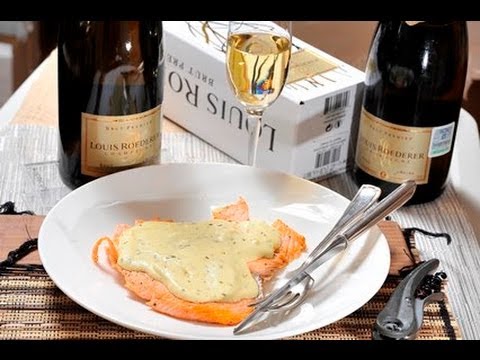 Filete de salmón con crema de mostaza y vino blanco- Louis Roederer - recetas de cocina de pescado - UCvg_5WAbGznrT5qMZjaXFGA