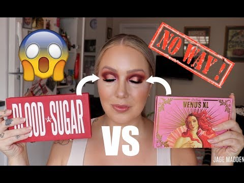 Blood Sugar VS Venus XL | SAME LOOK- DIFFERENT PALETTES! | Jeffree Star VS Lime Crime! | Jade Madden - UCWjkealXEVUBzvxSijIAweA