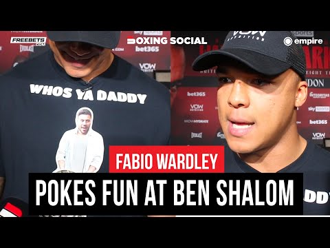 Fabio wardley pokes fun at ben shalom & frazer clarke, frustrated at clarke comments