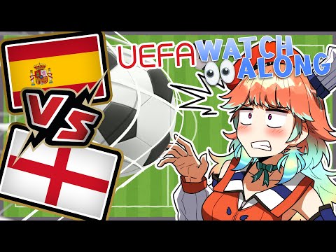 【EU FOOTBALL CHAMPIONSHIP】Watching the FINALE together!!!! SPAIN vs ENGLAND #kfp #shorts