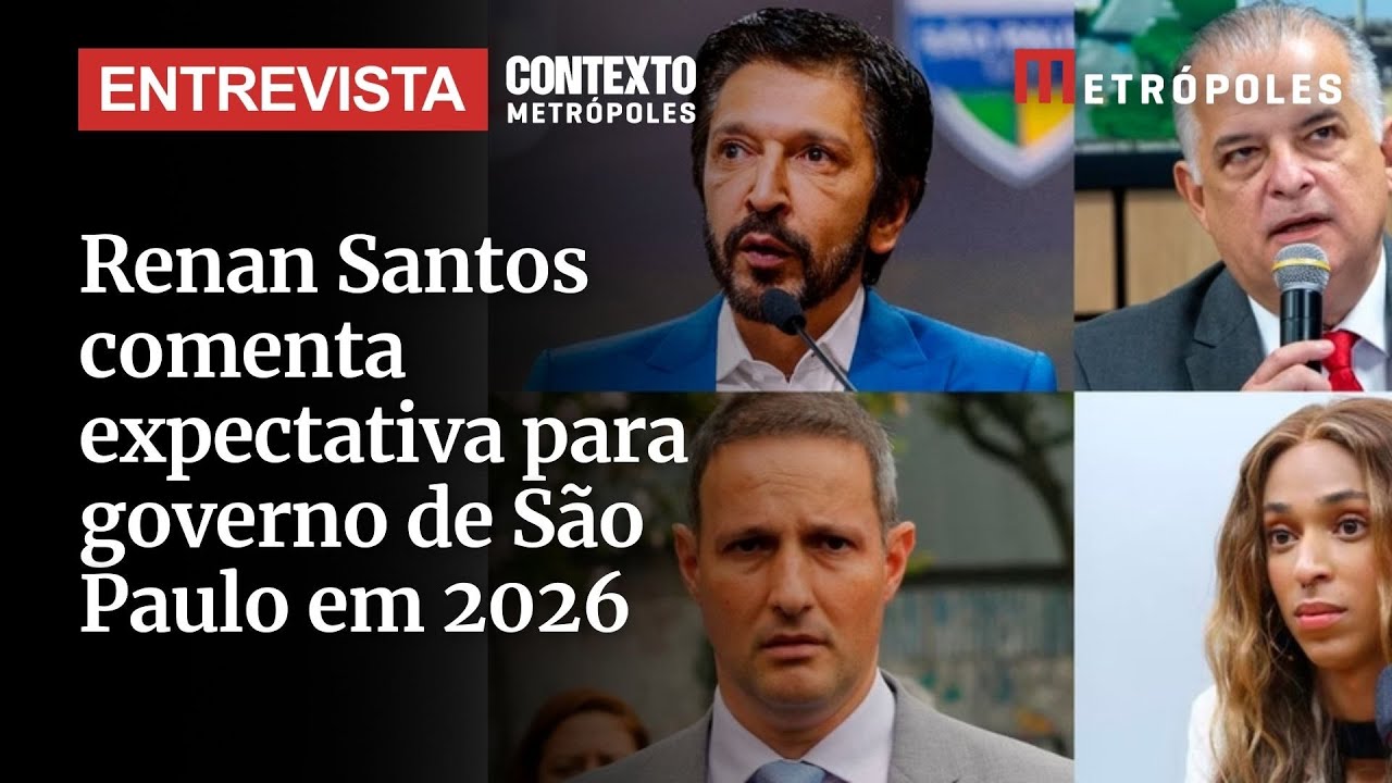 Renan Santos comenta expectativa para governo de São Paulo em 2026