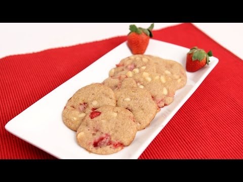 White Chocolate Strawberry Cookies Recipe - Laura Vitale - Laura in the Kitchen Episode729 - UCNbngWUqL2eqRw12yAwcICg