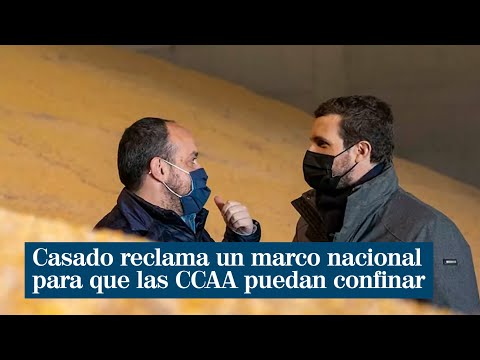 Pablo Casado reclama un «marco nacional» urgente para que las CCAA que lo necesiten puedan confinar