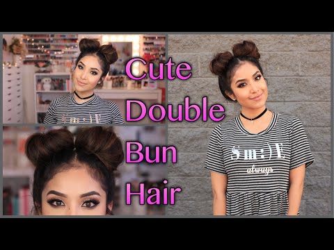 Cute Double Bun Hair Tutorial - UCo5zIpjl2OQkYatd8R0bDaw