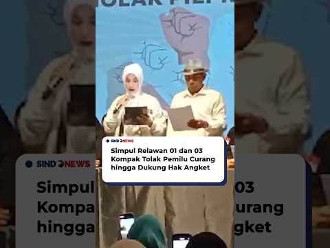 FT Simpul Relawan 01 Dan 03 Kompak Tolak Pemilu Curang Hingga Dukung