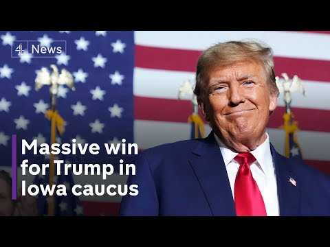 What does Donald Trump’s record win in Iowa mean for Republicans and the US?