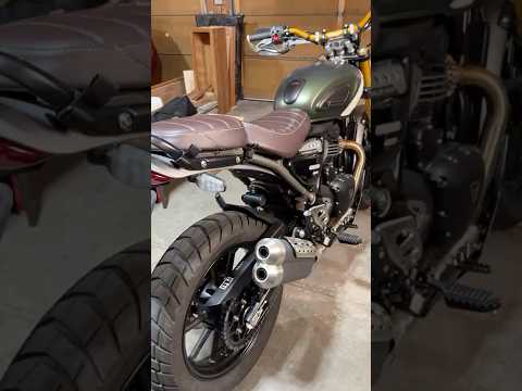 Protaper Handguards and HDB Handguards on installed on a Triumph Scrambler 400 X