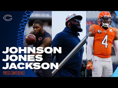 Jones, Jackson, Johnson discuss slowing down Dolphins’ air attack | Chicago Bears video clip