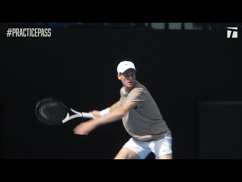 Jannik Sinner Practice Ahead of Australian Open 2024 | Practice Pass