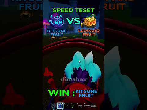 KITSUNE SPEED TEST🔥🔥🏃‍♂️💨 #bloxfruts #bloxfruits#kitsunefruit #speedtest