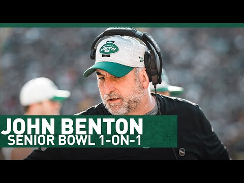 Senior Bowl 2-Minute Drill with Coach Benton | The New York Jets | NFL video clip