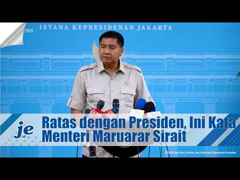 Ratas dengan Presiden, Ini Kata Menteri Perumahan dan Kawasan Permukiman Maruarar Sirait