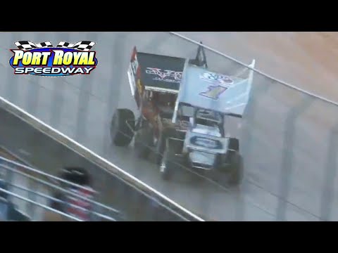 Logan Wagner vs. Anthony Macri | 410 Sprint Cars at Port Royal Speedway - dirt track racing video image