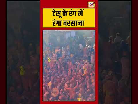 Nandgaon Holi 2026: टेसू के रंग में रंगा बरसाना | #HoliFestival #LathmarHoli #shorts