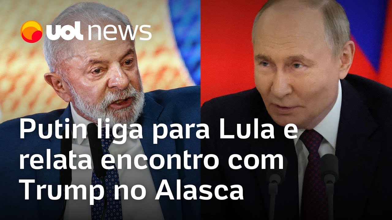 Putin liga para Lula e relata encontro com Trump no Alasca