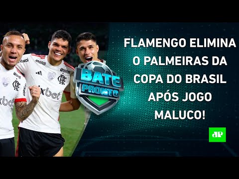 Flamengo ELIMINA Palmeiras em jogo com ARBITRAGEM POLÊMICA; Corinthians também AVANÇA! | BATE-PRONTO