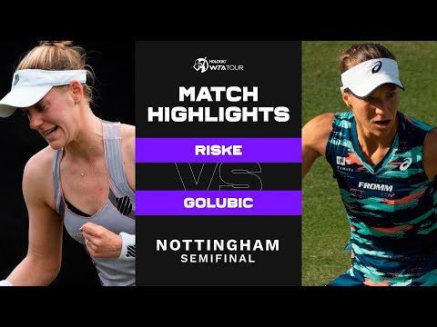 Alison Riske vs. Viktorija Golubic | 2022 Nottingham Semifinal | WTA Match Highlights