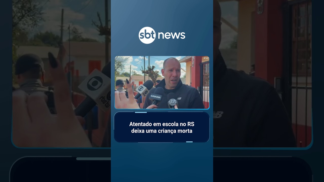 Criança morre e ao menos três pessoas ficam feridas em ataque a escola no RS | #SBTBrasil