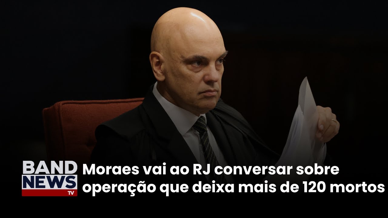 Alexandre de Moraes Cláudio Castro discutem megaoperação no RJ | BandNews TV