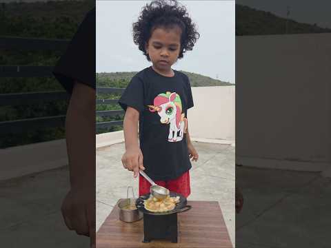 Miniature corn egg omelette 😋 #kidsvideos #shortsfeed #shorts #ytshorts #viral #kidcooking #trending