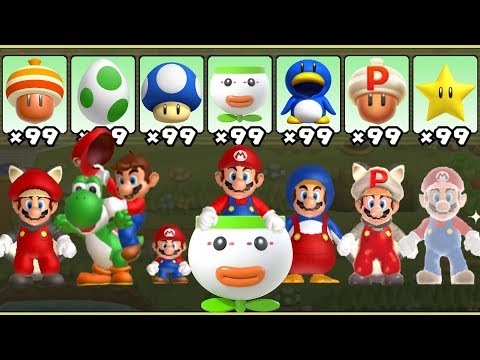 New Super Mario Bros. U - All Power-Ups - UC-2wnBgTMRwgwkAkHq4V2rg