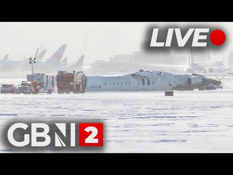 WATCH LIVE: Morning scenes in Toronto of passenger jet wreckage