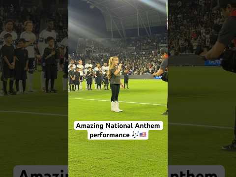Little girl sings amazing National <strong>Anthem</strong> performance 🇺🇸🎶👏