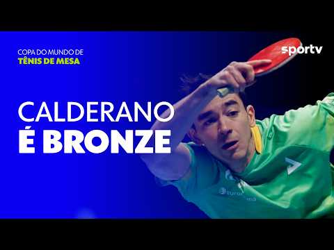 HUGO CALDERANO PERDE PARA Nº 1 E É BRONZE NA COPA DO MUNDO | MELHORES MOMENTOS | sportv
