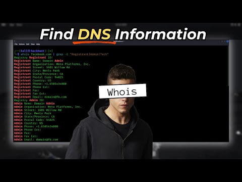 How Hackers Gather DNS Information - WHOIS | Kali Linux